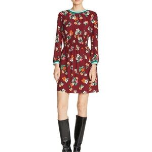 NEW NWT Maje Dress Roskea Floral Smocked